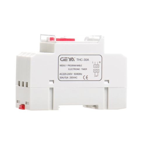 GEYA Programmable Digital LCD Timer Weekly Time Relay Switch 30A AC/DC 12-220V — image 3