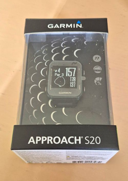 Garmin Approach S20 Golf GPS Watch Black, 40,000 Courses, 15hr Battery