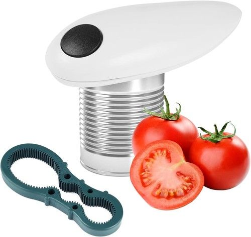 Electric Tin Can Opener Automatic One Touch Battery Operated with Bottle Opener