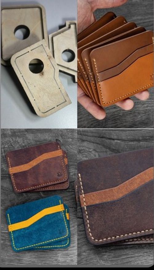 DIY Card Holder Leather Cutting Die Purse Leather Wallet Mold Cutter 105x80mm