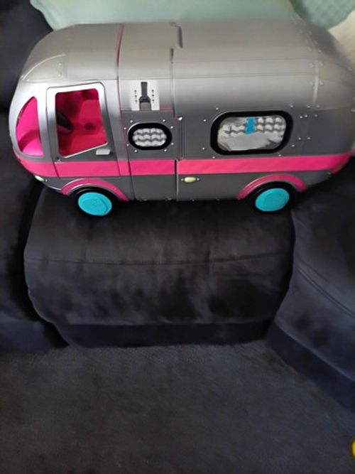 L.O.L. Surprise! Camper Vehicle Playset, Grey Pink Blue Plastic