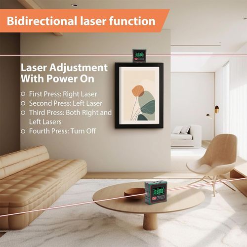 Magnetic Digital Angle Finder &Electronic Laser Digital Spirit Level LCD Display — image 14