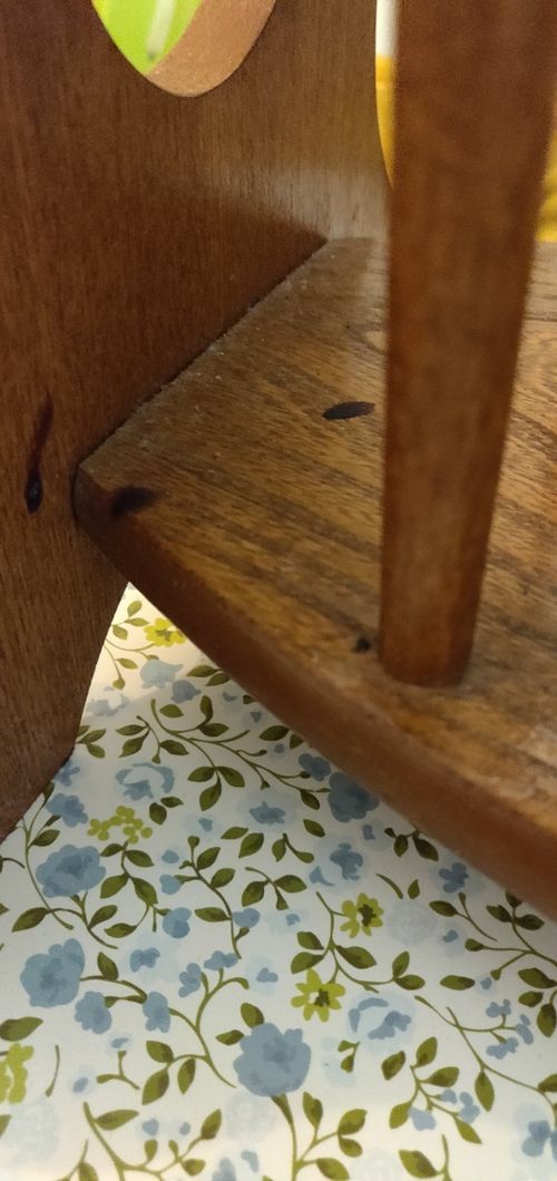 Vintage Mid Century Teak Table Magazine Rack Side Table Plant Hallway Table 1970 — image 8