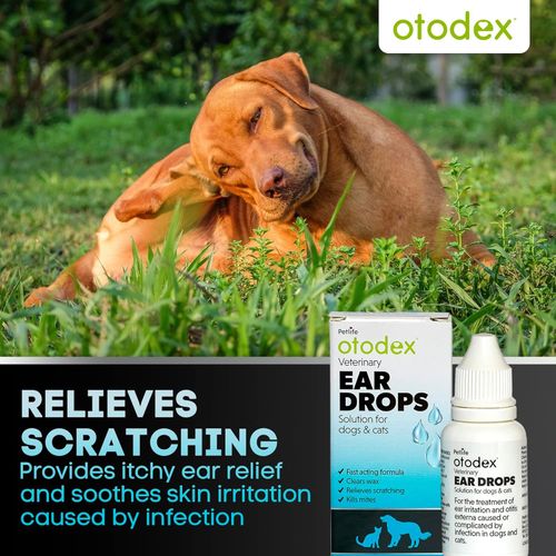 Petlife Otodex Ear Drops Solution Dog Cat Clear Wax Mites Cleanser Itching 14ml — image 4