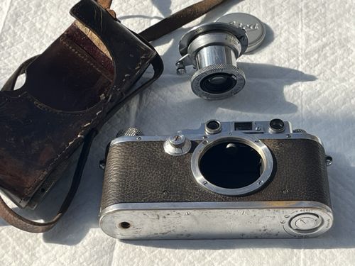 Leica IIIa DRP Rangefinder Leitz Elmar f=5cm 1.3,5 Lens No.129554 — image 5