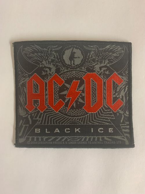 AC/DC Black Ice Woven Sew On Patch Officially Licensed — image 2
