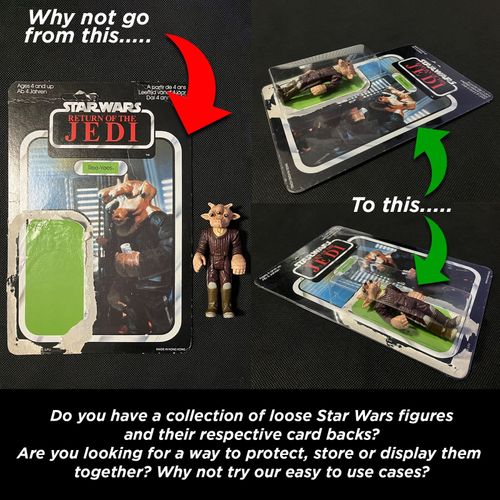 Star Wars - Action Figure Card Back Display / Storage Blister Cases - 20 Pack — image 3