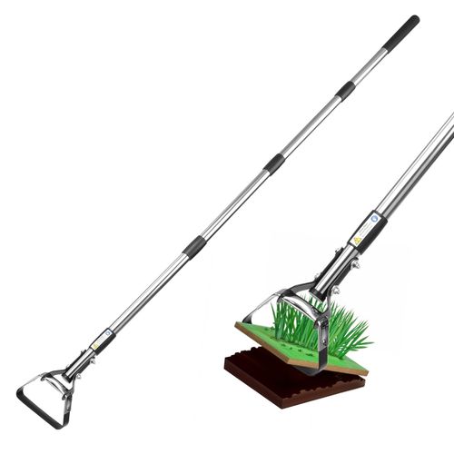 Long Handled Flexible Oscillating Hoe Adjustable Head Weeder Stirrup Garden Tool — image 1