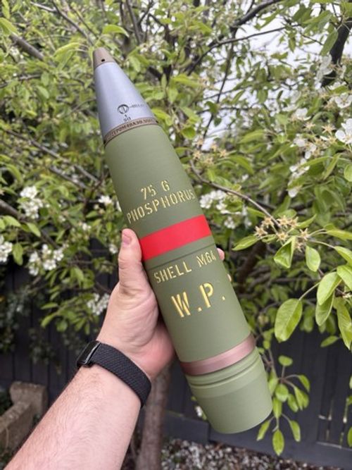 Sherman Tank M64 75mm W.P 3D Printed Replica Shell - Fully Multicolour Printed