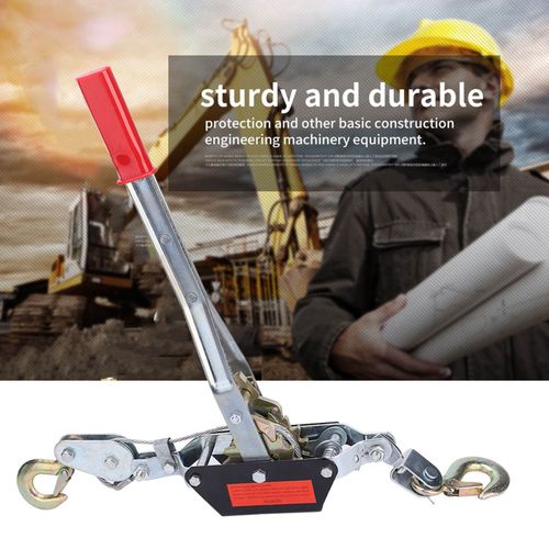 Double Hook Mini Hand Wire Rope Puller Portable Manual Tightening Lifting Device — image 6