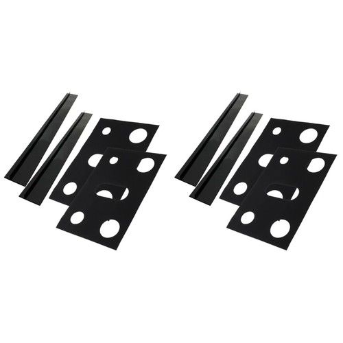 Black Durable Stove Gap Filler Covers Reusable Oil Proof Pads for Kitchen Stove