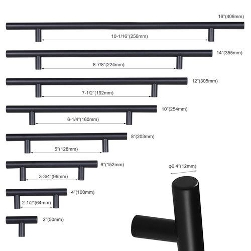T Bar Handles Kitchen Cabinet Cupboard Drawer Wardrobe Door Handle Cottage Pull