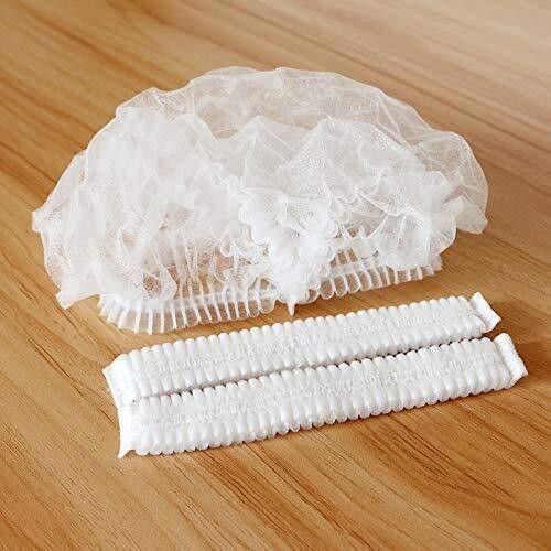 100‑1000 Pack Disposable Mob Caps Non Woven Hair Net Kitchen Catering Work Hat