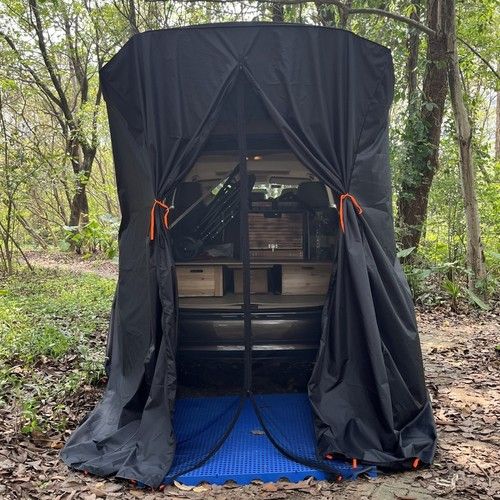 SUV Tailgate Tent Car Camping Privacy Room Screen Mesh for Changing Sleep in Car