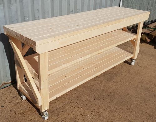 Wooden Workbench - Worktable - Workshop Bench - Heavy Duty! — image 2