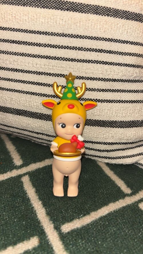 Authentic Reindeer Sonny Angel Christmas Dinner Series Mini Figurine with Box — image 2