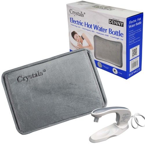 ELECTRIC RECHARGEABLE HOT WATER BOTTLE BED HAND WARMER MASSAGING HEAT PAD