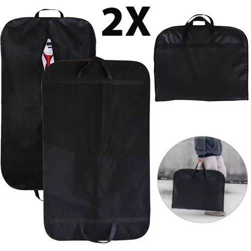 2 Travel Garment Carrier Bag Suit Coat Clothes Dress Cover Protector Storage Bag — image 1