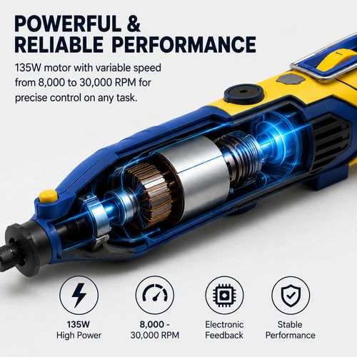 Skotek Rotary Multi Tool 80pc Accessory Kit Variable Speed Dremel Compatible — image 3