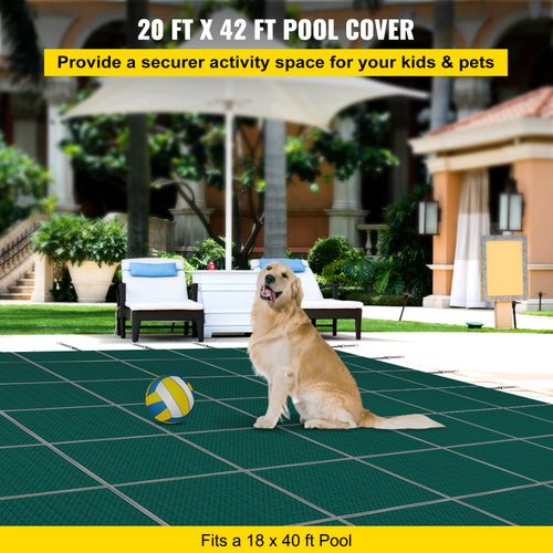 VEVOR Inground Pool Safety Cover Winter Pool Cover 20 x 42 ft with Anchor Tools — image 2