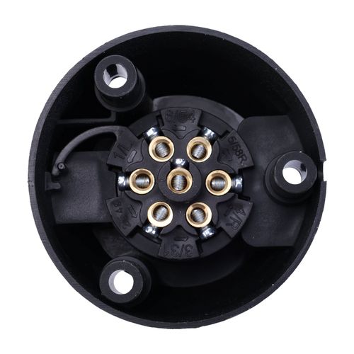 7 Pin Plastic Socket N Type Electrics Plug For Caravan Trailer Truck Wiring 12v — image 3