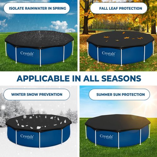 8|10|12 feet Bestway Range of Round Pool Cover for Fast Set, Steel Pro Max Pool — image 5