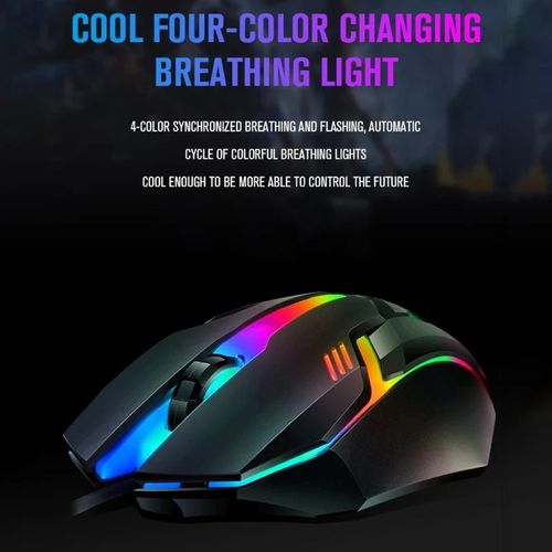 NEW WIRED USB OPTICAL MOUSE FOR PC LAPTOP COMPUTER ANDROID BOX SCROLL RGB LED UK — image 7