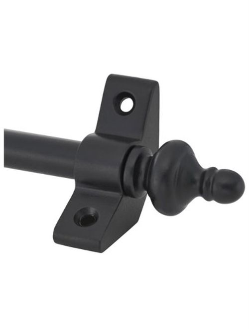 Set of 15 | Stair Carpet Rods | Urn Finial - Black | Runners Up To 70cm