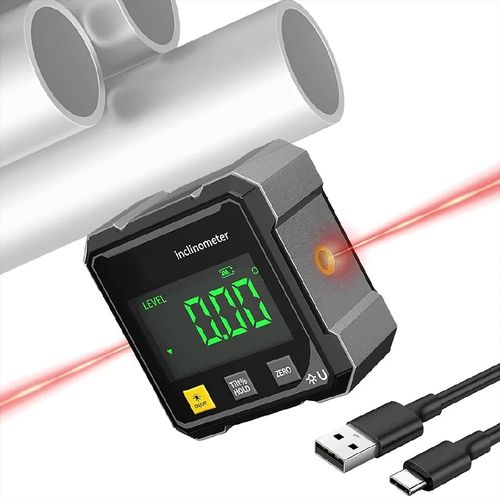 360° Magnetic Digital Angle Gauge Finder With Laser Inclinometer Level Meter UK — image 3