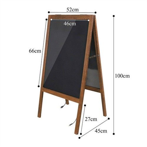 Heavy Duty Wooden Frame A Board Pavement Sign Shop Chalkboard Sign Free Standing