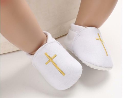 Newborn Christening Baby Boy Girl Pram Shoes Infant Soft Sole White Trainer 0-18 — image 3