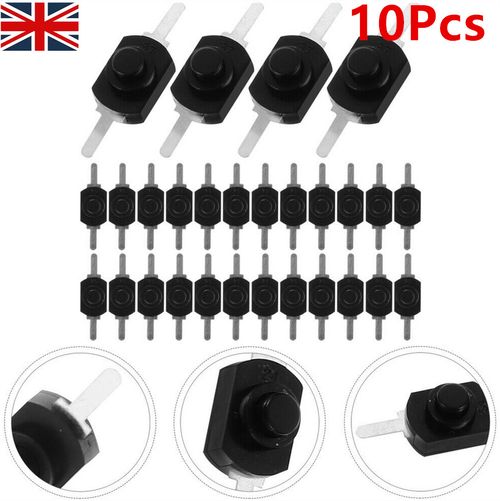 Mini Push Button Switch 10Pack Latching Micro On-Off Switch for Flashlight  DIY — image 1