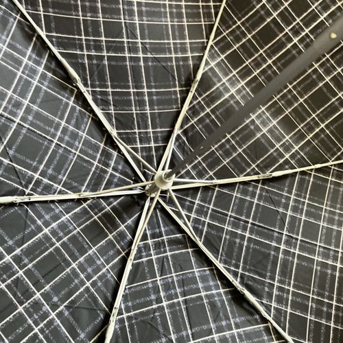 Fulton mini lite  Navy &   white  check Umbrella. — image 4