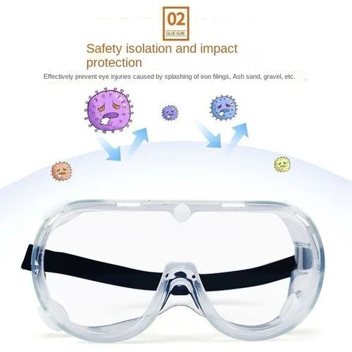 Safety Goggles Protective Anti-Fog Vent Glasses Eye Protection Lab Work PPE Wear — image 4