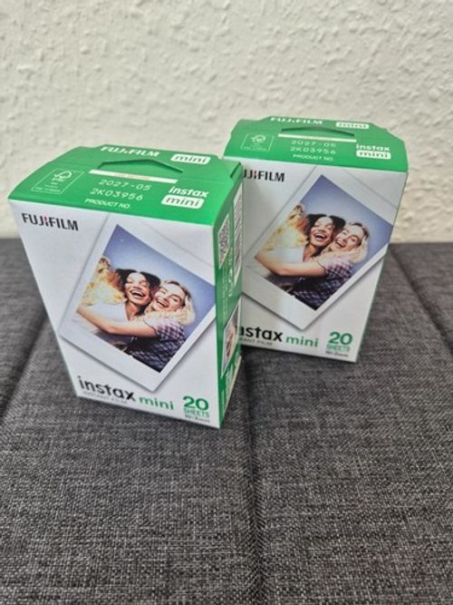 2x INSTAX Mini Instant Film - White Border -40 shot Pack (2 pack of 20)