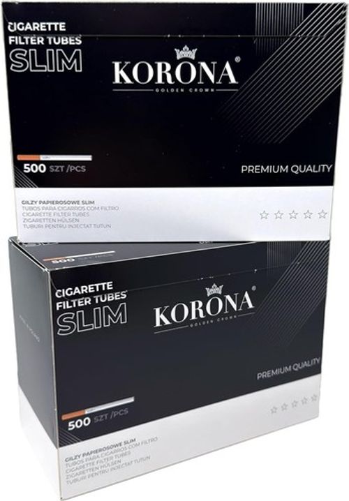Korona SLIM Tubes 6,8 mm diameter - 1000 Tubes,White