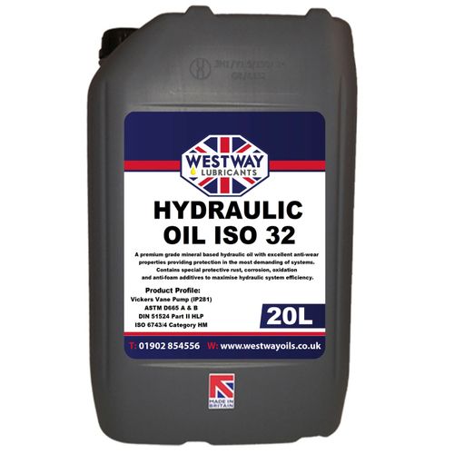 Hydraulic Oil ISO 32 Fluid 20L VG32 Westway High Grade 20 Litres DIN 51524 — image 1