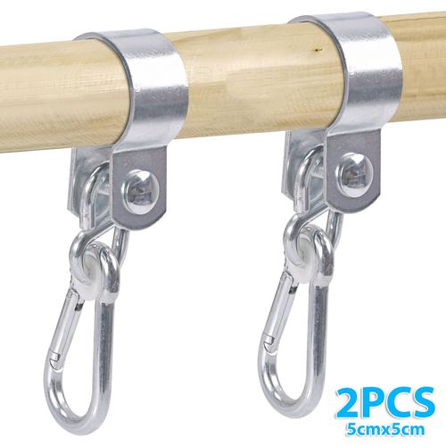 Set of 2 Round Swing hooks/Hangers Ø 50mm x35mm Carabiner Clamp Scaffolding Hook — image 4