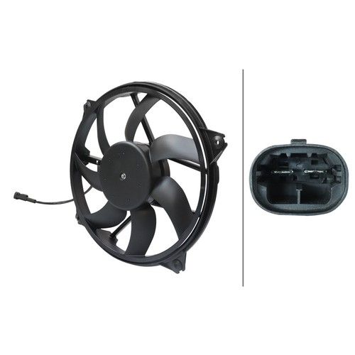Radiator Fan For Citroen Berlingo Multispace B9 1.6 HDi 110 Hella Cooling 1253K4