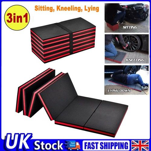 25mm Thick Mechanics Mat Large Folding Garage Kneeling Laying Foam Work Mat UK