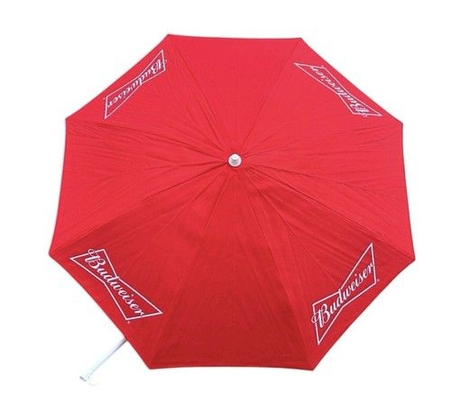 1 Budweiser Beer Parasol Umbrella 1.8 Metres Brand New Pub Man Cave Home Bar 