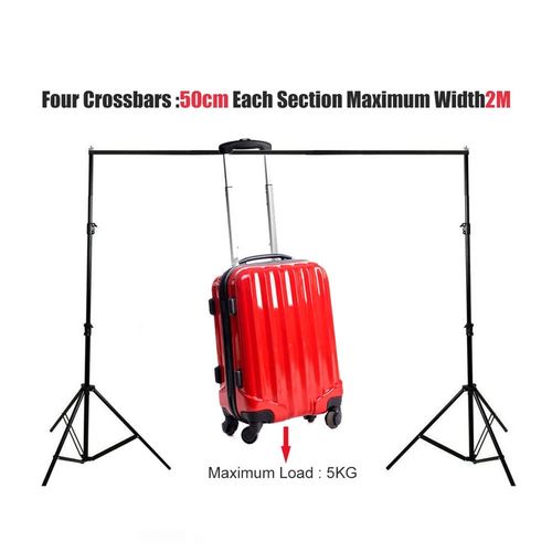 Photography Studio Heavy Duty Backdrop Stand Screen Background Support Kit+Case — image 11