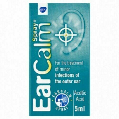 EarCalm Spray 5ml | Acetic Acid 2% | Ear Infection & Otitis Externa Relief | UK
