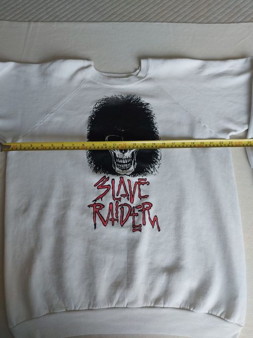 Rare Vintage 1980s Slave Raider Graphic Print  Long Sleeve Sweatshirt. XL. — image 4