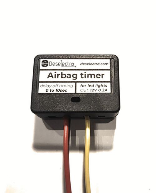 LED Car SRS airbag light timer switch time relay 1-10 sec kit delay off 12V 0.15