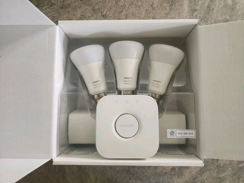 Philips Hue White & Colour Ambience Smart Lighting Starter Kit with Bridge - B22 — image 3