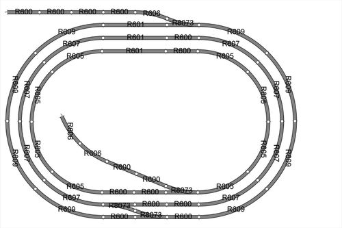 Hornby / Peco 00 Job Lot Nickel Silver Track Layout Triple Oval, sleeper defects — image 2