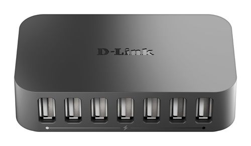 D Link DUB H7/B 7 Port Hi Speed USB 2.0 Hub USB A Powered Hub Splitter 7 Port — image 1