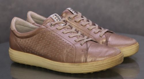 ECCO Women's Street Spikeless Sneakers Golf Shoes Size EU 39 US 8-8.5 Leather — image 5