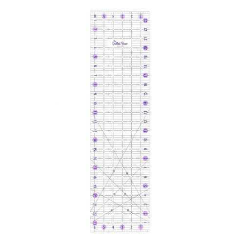 The Quilted Bear Transparent Acrylic Non Slip Quilting/Patchwork Rulers